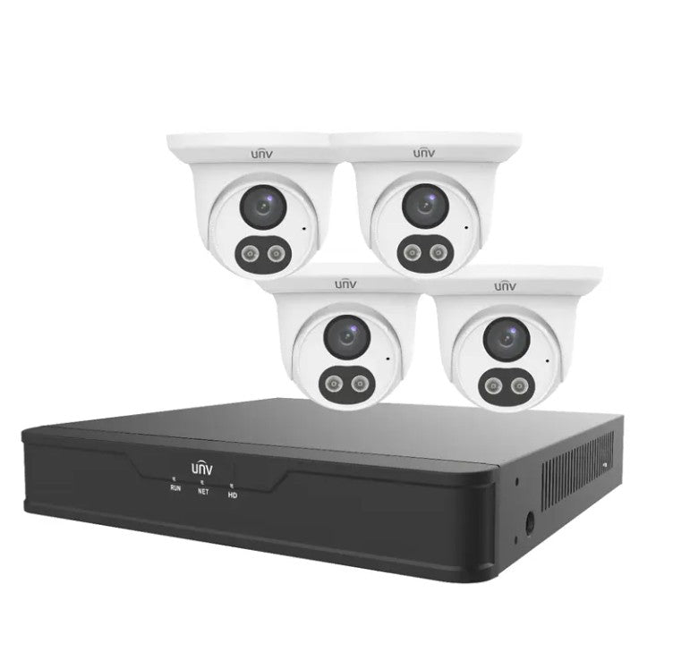 4 Camera System with NVR, POE.