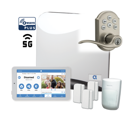 Wireless Automation and Alarm Kit with Zwave Door Lock
