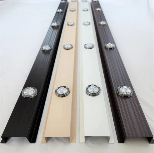 Aluminum Track for 12V LED Lights White, Black, Brown, or Beige -SOLD QTY 2 - Priced in single